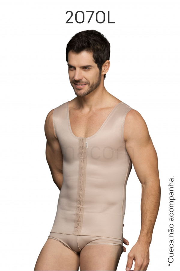 Colete masculino para ginecomastia longo 2070LXGGBESS1